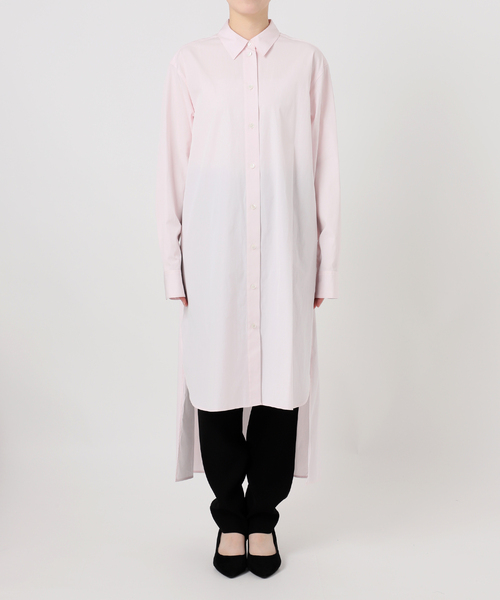 VERMEIL par iena（ヴェルメイユパーイエナ）の「Long シャツ（ワンピース・レディース・ピンク/ホワイト/ベージュ・FREE）」の4枚目の写真