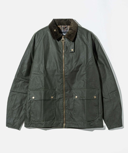 Barbour（バブアー）の「Barbour SHORT BEDALE バブアー ショート ビデール ワックスジャケット（マウンテンパーカー・メンズ・ネイビー/グリーン系1/オリーブ・42/40/38）」の3枚目の写真