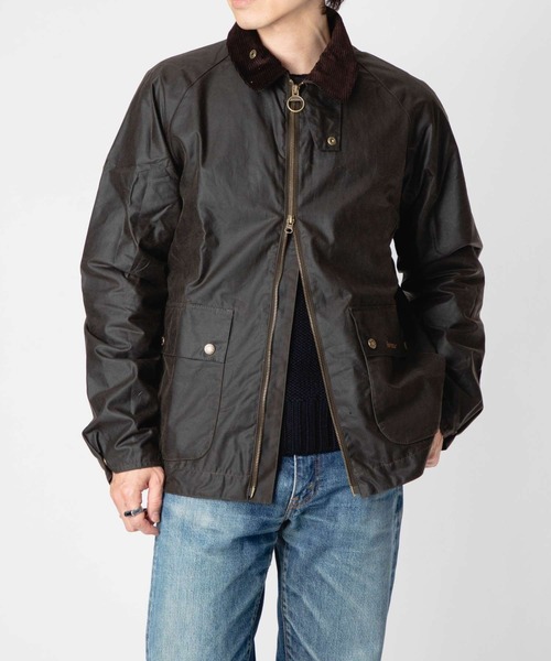 Barbour（バブアー）の「Barbour SHORT BEDALE バブアー ショート ビデール ワックスジャケット（マウンテンパーカー・メンズ・ネイビー/グリーン系1/オリーブ・42/40/38/36）」の5枚目の写真
