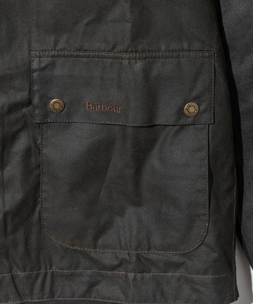 Barbour（バブアー）の「Barbour SHORT BEDALE バブアー ショート ビデール ワックスジャケット（マウンテンパーカー・メンズ・ネイビー/グリーン系1/オリーブ・42/40/38/36）」の16枚目の写真