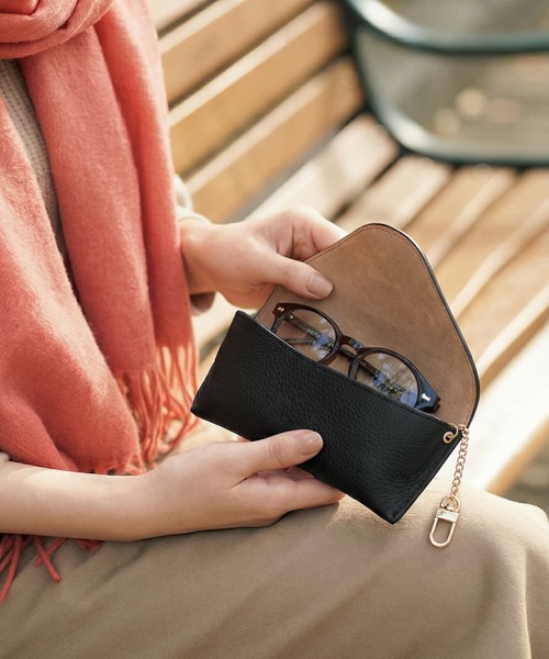 DELI by】エンベロープフラップレザーサングラスケース（サングラス