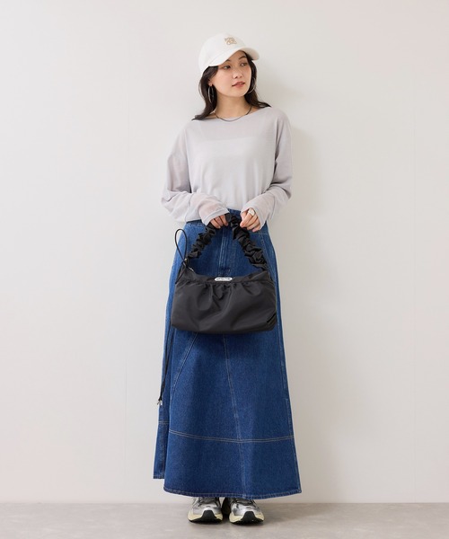 OUTDOOR PRODUCTS(アウトドアプロダクツ)の「【OUTDOOR PRODUCTS】VIS別注フリルショルダーバッグ(ショルダーバッグ・レディース・ブラック/ピンク/キナリ・FREE)」の7枚目の写真