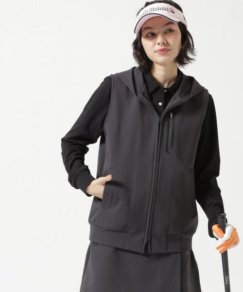 Jack Bunny!!(ジャックバニー)の「【Jack Bunny!!】PEダンボールフーディジップベスト(ベスト・レディース・ネイビー/ブルー・SMALL/LARGE/MEDIUM)」の12枚目の写真