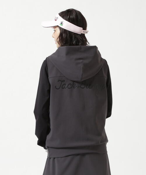 Jack Bunny!!(ジャックバニー)の「【Jack Bunny!!】PEダンボールフーディジップベスト(ベスト・レディース・ネイビー/ブルー・SMALL/LARGE/MEDIUM)」の3枚目の写真