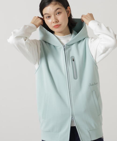Jack Bunny!!(ジャックバニー)の「【Jack Bunny!!】PEダンボールフーディジップベスト(ベスト・レディース・ネイビー/ブルー・SMALL/LARGE/MEDIUM)」の8枚目の写真