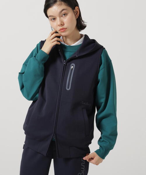 Jack Bunny!!(ジャックバニー)の「【Jack Bunny!!】PEダンボールフーディジップベスト(ベスト・レディース・ネイビー/ブルー・SMALL/LARGE/MEDIUM)」の2枚目の写真