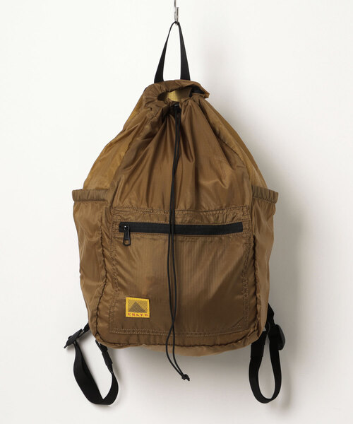 KELTY(ケルティ)の「LEE/モノ・マガジン掲載【KELTY】AIRY KINCHAKU DAYPACK エアリー巾着デイパック ナップザック(バックパック/リュック・レディース・ターコイズブルー/オリーブ/イエロー/ベージュ/ブラック・ONE SIZE)」の3枚目の写真