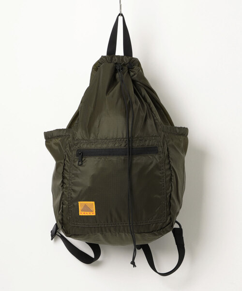 KELTY(ケルティ)の「LEE/モノ・マガジン掲載【KELTY】AIRY KINCHAKU DAYPACK エアリー巾着デイパック ナップザック(バックパック/リュック・レディース・ターコイズブルー/オリーブ/イエロー/ベージュ/ブラック・ONE SIZE)」の4枚目の写真