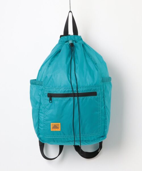 KELTY(ケルティ)の「LEE/モノ・マガジン掲載【KELTY】AIRY KINCHAKU DAYPACK エアリー巾着デイパック ナップザック(バックパック/リュック・レディース・ターコイズブルー/オリーブ/イエロー/ベージュ/ブラック・ONE SIZE)」の5枚目の写真