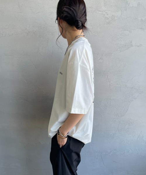 MARMOT（マーモット）の「【WEB先行予約】[Marmot/マーモット] 別注 ドローコード付き マーモットバックプリントTシャツ（Tシャツ/カットソー・レディース・ホワイト/ダークベージュ/ブルー・S/M/L/XL）」の8枚目の写真