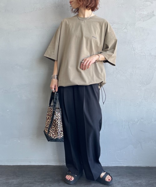 MARMOT（マーモット）の「【WEB先行予約】[Marmot/マーモット] 別注 ドローコード付き マーモットバックプリントTシャツ（Tシャツ/カットソー・レディース・ホワイト/ダークベージュ/ブルー・S/M/L/XL）」の21枚目の写真