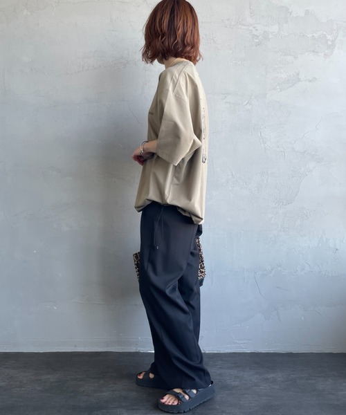 MARMOT（マーモット）の「【WEB先行予約】[Marmot/マーモット] 別注 ドローコード付き マーモットバックプリントTシャツ（Tシャツ/カットソー・レディース・ホワイト/ダークベージュ/ブルー・S/M/L/XL）」の22枚目の写真