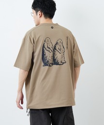 Marmot（マーモット）の「[Marmot マーモット] 別注 ドローコード付き マーモットバックプリントTシャツ（Tシャツ/カットソー）」