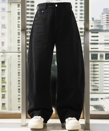デニム ワイド カーブパンツ / Denim Wide Curve Pants