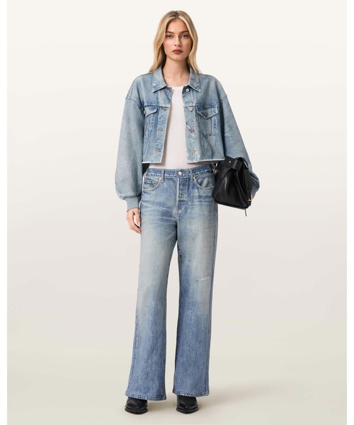 ALLSAINTS(オールセインツ)の「ANDERS TERRY ILLUSION SHACKET | ANDERS テリー イリュージョン シャケット(シャツ/ブラウス・レディース・インディゴブルー・4/6/8/10)」の3枚目の写真