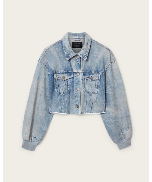 ALLSAINTS(オールセインツ)の「ANDERS TERRY ILLUSION SHACKET | ANDERS テリー イリュージョン シャケット(シャツ/ブラウス・レディース・インディゴブルー・4/6/8/10)」の6枚目の写真