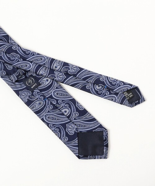 BEAMS F（ビームスエフ）の「シルク ペイズリー柄 ジャカード ネクタイ（ネクタイ・メンズ・ブラウン/ネイビー・ONE SIZE）」の6枚目の写真