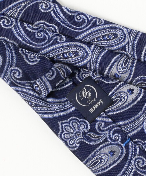 BEAMS F（ビームスエフ）の「シルク ペイズリー柄 ジャカード ネクタイ（ネクタイ・メンズ・ブラウン/ネイビー・ONE SIZE）」の7枚目の写真