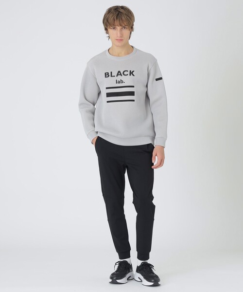 BLACK LABEL CRESTBRIDGE（ブラックレーベル・クレストブリッジ）の「【BLACK lab.】ダブルラッセルグラフィックスウェットシャツ（スウェット・メンズ・ライトグレー/ブラック・XL/M/L）」の3枚目の写真