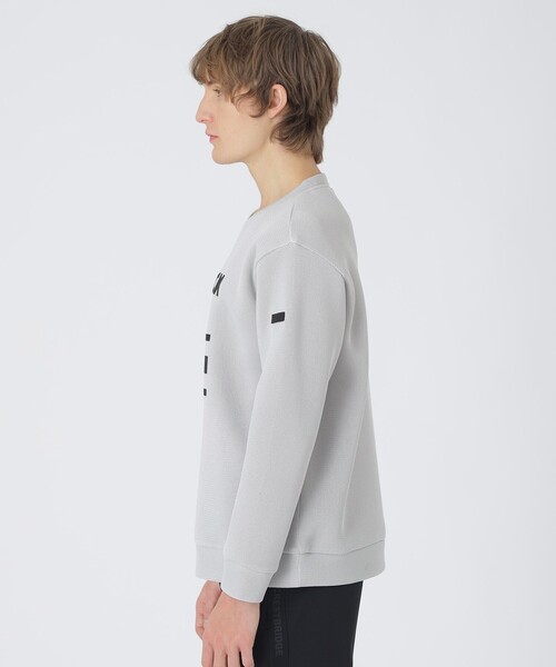 BLACK LABEL CRESTBRIDGE（ブラックレーベル・クレストブリッジ）の「【BLACK lab.】ダブルラッセルグラフィックスウェットシャツ（スウェット・メンズ・ライトグレー/ブラック・XL/M/L）」の4枚目の写真