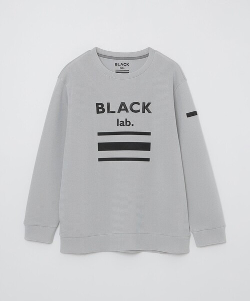 BLACK LABEL CRESTBRIDGE（ブラックレーベル・クレストブリッジ）の「【BLACK lab.】ダブルラッセルグラフィックスウェットシャツ（スウェット・メンズ・ライトグレー/ブラック・XL/M/L）」の8枚目の写真