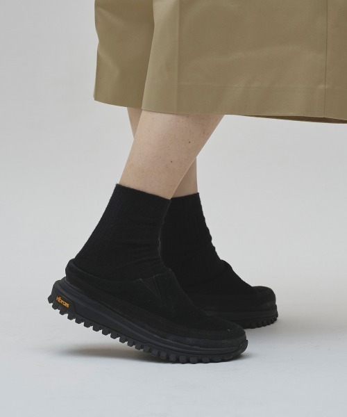 TODAYFUL(トゥデイフル)の「【TODAYFUL/トゥデイフル】Vibramsole Leather Sabot/ヴィブラムソールレザーサボ(スリッポン・レディース・ブラック・38/37/36)」の5枚目の写真