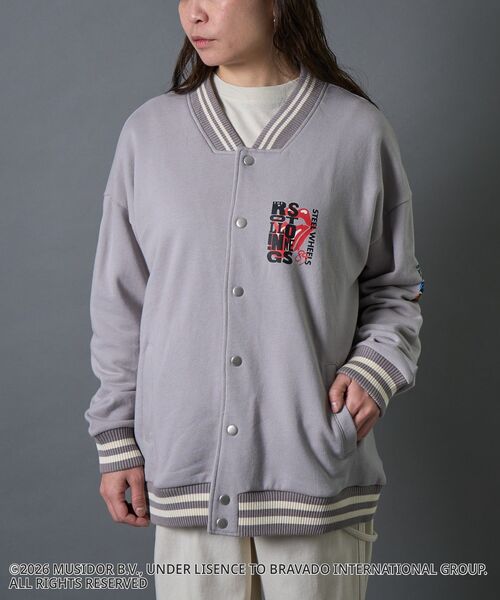 CRAFT STANDARD BOUTIQUE（クラフトスタンダードブティック）の「【ザ・ローリング・ストーンズ】スウェットスタジャン（ブルゾン・メンズ・ライトグレー/ブラック・L/M/S）」の21枚目の写真