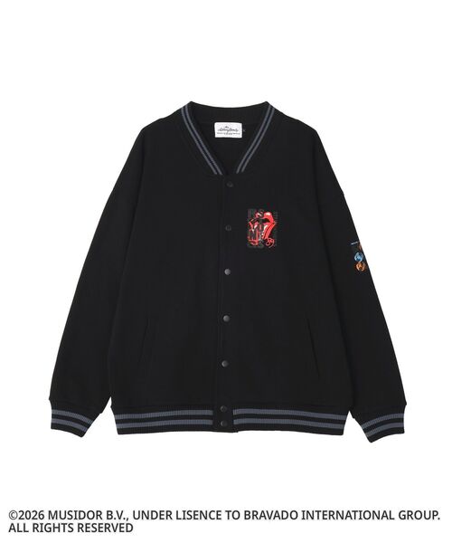 CRAFT STANDARD BOUTIQUE（クラフトスタンダードブティック）の「【ザ・ローリング・ストーンズ】スウェットスタジャン（ブルゾン・メンズ・ライトグレー/ブラック・L/M/S）」の6枚目の写真