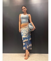 Desigual | サンセット風景チュールドレープワンピース(ワンピース)