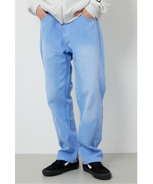 RODEO CROWNS WIDE BOWL（ロデオクラウンズワイドボウル）の「ダブルニーフェードカラーパンツ（その他パンツ・メンズ・ライトブルー/チャコールグレー/ライトピンク・MEDIUM/LARGE）」の3枚目の写真