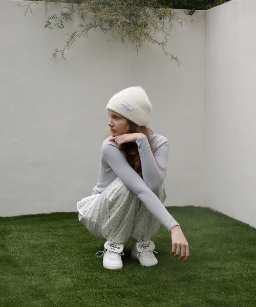 mieya mieya(ミーヤミーヤ)の「【mieya mieya】BUTTER PATCH SWEAT PT/バターパッチスウェットパンツ(スウェットパンツ・レディース・ホワイト・FREE)」の3枚目の写真