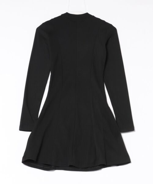 おしゃれスタ（オシャレスタ）の「ハイネックフレアシルエットニットワンピース（ワンピース・レディース・ブラック/グレー・L/M/S）」の8枚目の写真