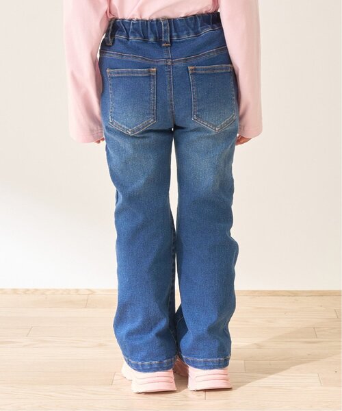 Lycee mine（リセマイン）の「【きれいシルエット】しっかりストレッチハートポケットフレアデニムパンツ【子供服】【キッズ】【女の子】（デニムパンツ・キッズ・ブルー/サックスブルー・120cm/100cm/140cm/110cm/130cm/150cm）」の14枚目の写真