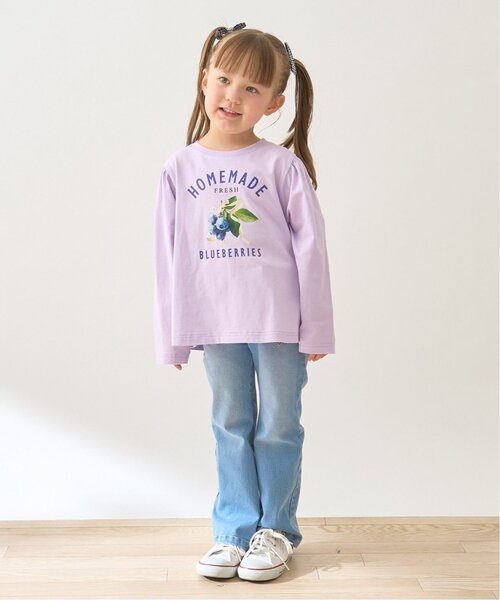 Lycee mine（リセマイン）の「【きれいシルエット】しっかりストレッチハートポケットフレアデニムパンツ【子供服】【キッズ】【女の子】（デニムパンツ・キッズ・ブルー/サックスブルー・120cm/100cm/140cm/110cm/130cm/150cm）」の20枚目の写真