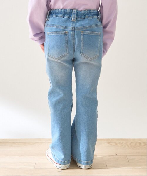 Lycee mine（リセマイン）の「【きれいシルエット】しっかりストレッチハートポケットフレアデニムパンツ【子供服】【キッズ】【女の子】（デニムパンツ・キッズ・ブルー/サックスブルー・120cm/100cm/140cm/110cm/130cm/150cm）」の22枚目の写真