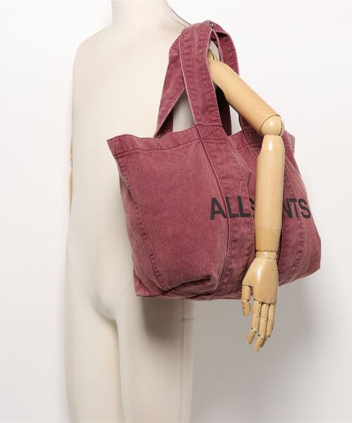ALLSAINTS（オールセインツ）の「IZZY DENIM TOTE（トートバッグ・レディース・ピンク系その他・ONE SIZE）」の4枚目の写真