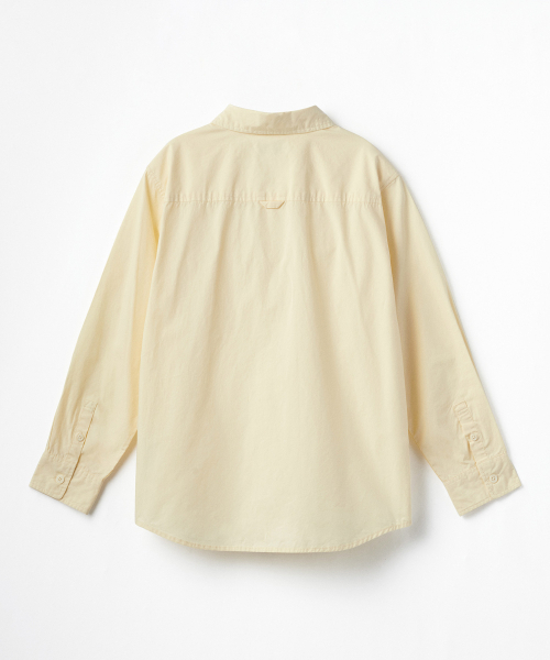 MUSINSA STANDARD KIDS（ムシンサスタンダードキッズ）の「リラックスドウォッシュドポプリンシャツ[レモン]（シャツ/ブラウス・レディース・その他・120/130/140/150/160/110）」の3枚目の写真