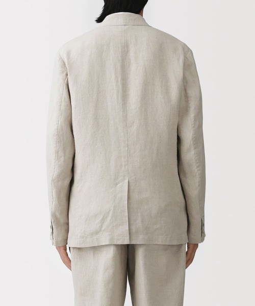 無印良品（ムジルシリョウヒン）の「紳士 リネン洗いざらしジャケット（その他アウター・メンズ・キナリ/ネイビー/ブラック・S/M/L/XL）」の6枚目の写真