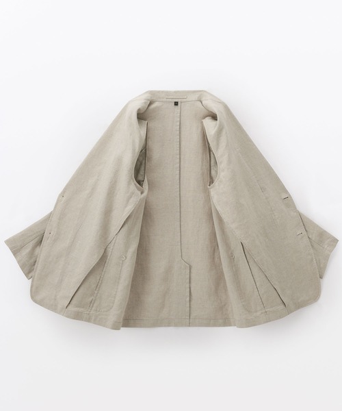 無印良品（ムジルシリョウヒン）の「紳士 リネン洗いざらしジャケット（その他アウター・メンズ・キナリ/ネイビー/ブラック・S/M/L/XL）」の10枚目の写真