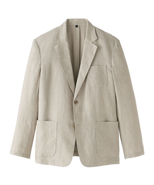 無印良品（ムジルシリョウヒン）の「紳士 リネン洗いざらしジャケット（その他アウター・メンズ・キナリ/ネイビー/ブラック・S/M/L/XL）」の11枚目の写真