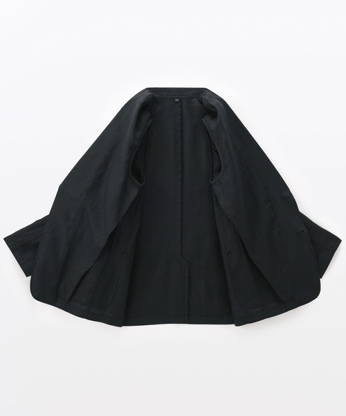 無印良品（ムジルシリョウヒン）の「紳士 リネン洗いざらしジャケット（その他アウター・メンズ・キナリ/ネイビー/ブラック・S/M/L/XL）」の14枚目の写真