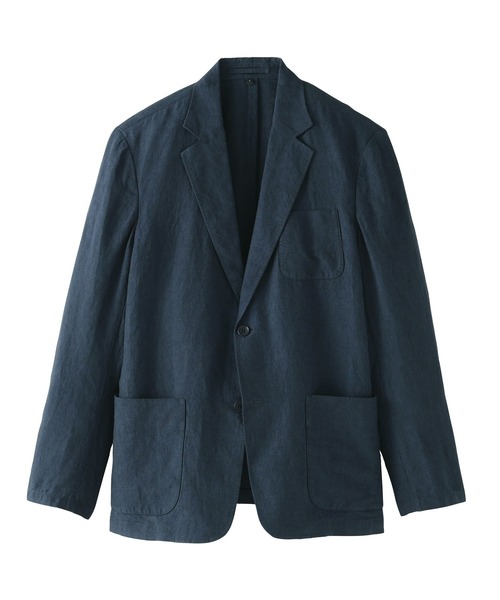 無印良品（ムジルシリョウヒン）の「紳士 リネン洗いざらしジャケット（その他アウター・メンズ・キナリ/ネイビー/ブラック・S/M/L/XL）」の19枚目の写真