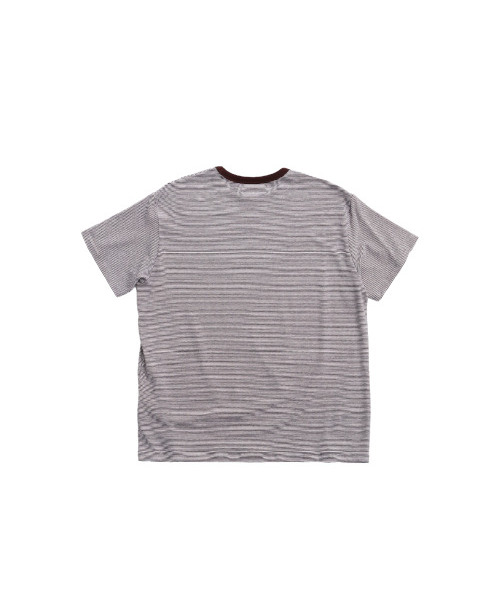 999HUMANITY(999ヒューマニティ)の「ストライプハーフTシャツ(アイボリーインディゴ)(Tシャツ/カットソー・レディース・その他・0(XS)/1(S)/2(M)/3(L))」の2枚目の写真
