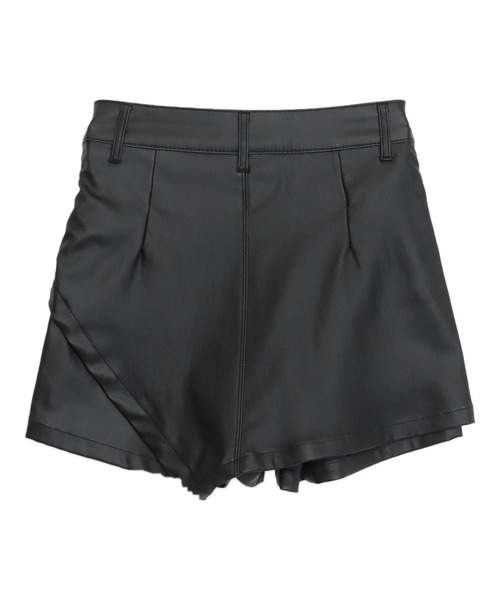 ANAP（アナップ）の「ストレッチ シンプル ギャザー レザーショーパン（その他パンツ・レディース・ブラック・M）」の9枚目の写真