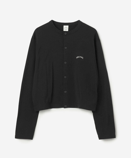 ORCIVAL（オーシバル）の「ORCIVAL | コットンナイロン シースルー 長袖クルーネックカーディガン WOMEN（カーディガン/ボレロ・レディース・グレー/ブラック/ピンク系その他・1）」の2枚目の写真