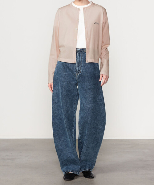 ORCIVAL（オーシバル）の「ORCIVAL | コットンナイロン シースルー 長袖クルーネックカーディガン WOMEN（カーディガン/ボレロ・レディース・グレー/ブラック/ピンク系その他・1）」の13枚目の写真