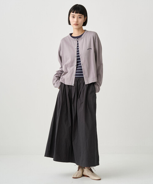 ORCIVAL（オーシバル）の「ORCIVAL | コットンナイロン シースルー 長袖クルーネックカーディガン WOMEN（カーディガン/ボレロ・レディース・グレー/ブラック/ピンク系その他・1）」の14枚目の写真