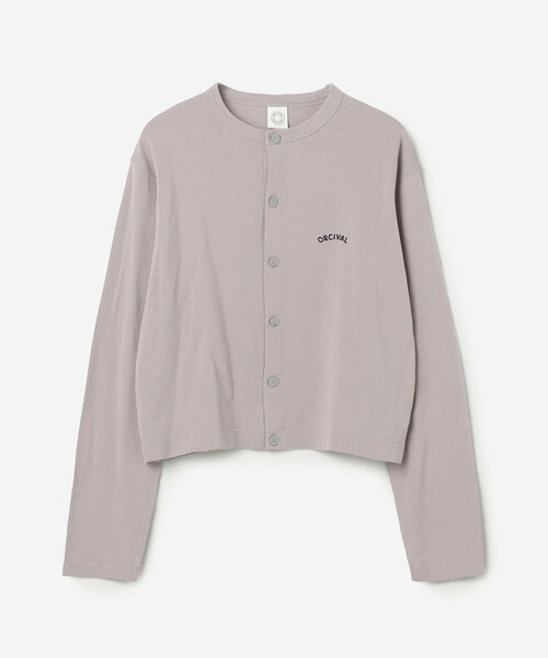 ORCIVAL（オーシバル）の「ORCIVAL | コットンナイロン シースルー 長袖クルーネックカーディガン WOMEN（カーディガン/ボレロ・レディース・グレー/ブラック/ピンク系その他・1）」の15枚目の写真