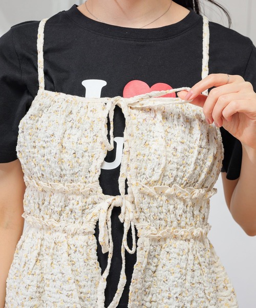 Honeys（ハニーズ）の「リボン付キャミソール（キャミソール・レディース・サックスブルー系/ネイビー系/ホワイト系・L/M/S）」の21枚目の写真