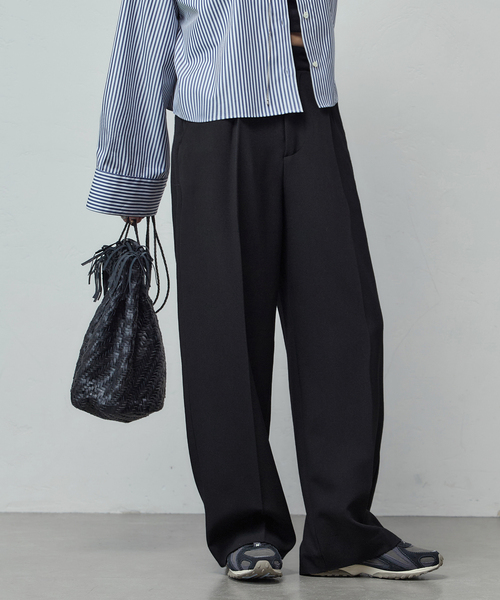 JOURNAL STANDARD（ジャーナルスタンダード）の「《追加5》ライクストレッチスラックス（スラックス・レディース・ブラック/チャコールグレー/ブラウン・34/38/36）」の4枚目の写真